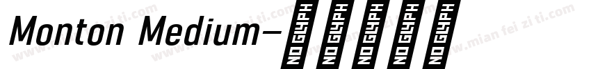 Monton Medium字体转换
